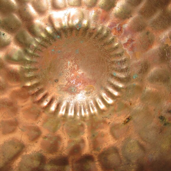 Vintage Hammered Copper Decorative Bowl - Picture 3 of 8
